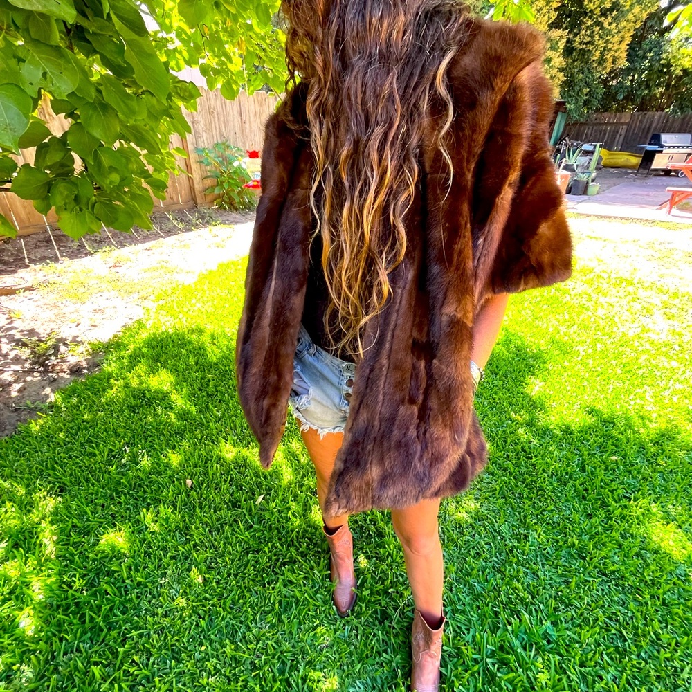 Vintage Mink Cape